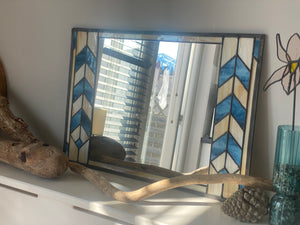 Art Deco Style Stained Glass Mirror