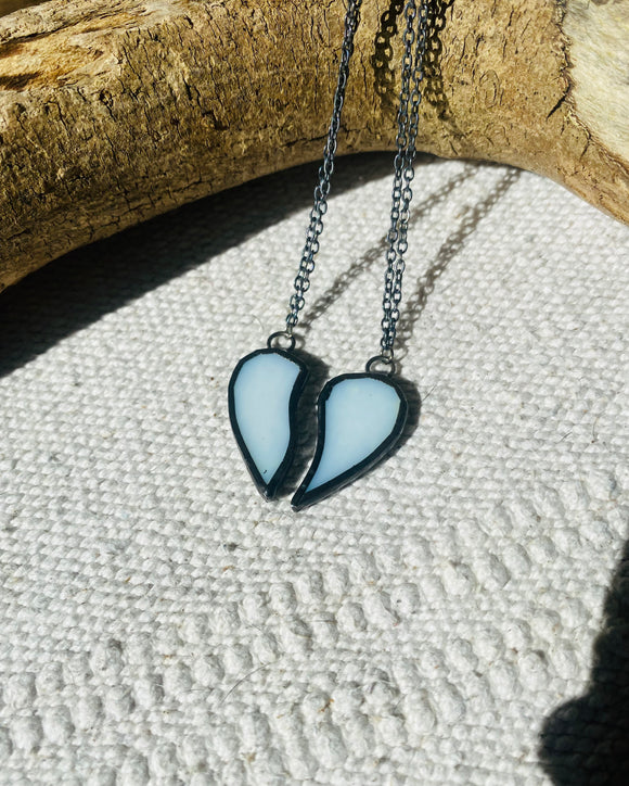 Broken Heart Necklace Set